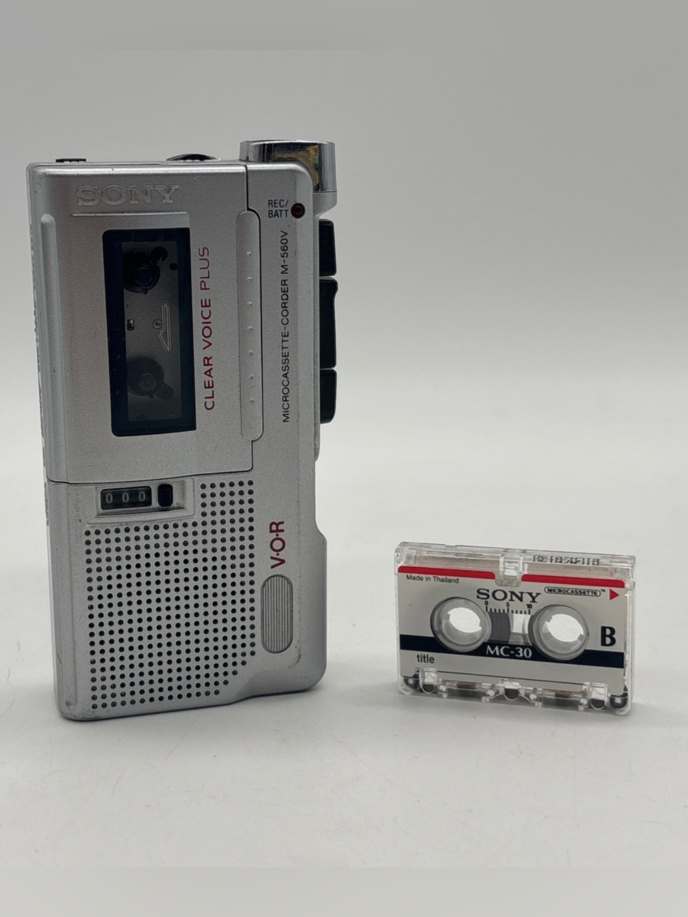 Sony M-560V Micro Cassette Handheld Voice Clear Voice Recorder Tested